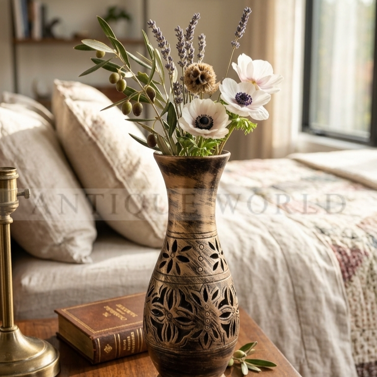 Countryside Floral Accent Vase