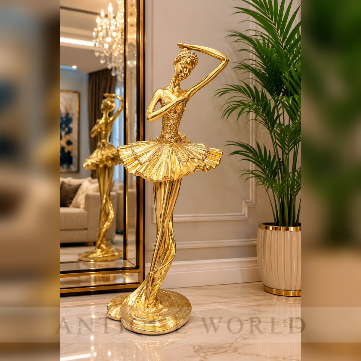 Grandeur Gilded Dancer Sculpture