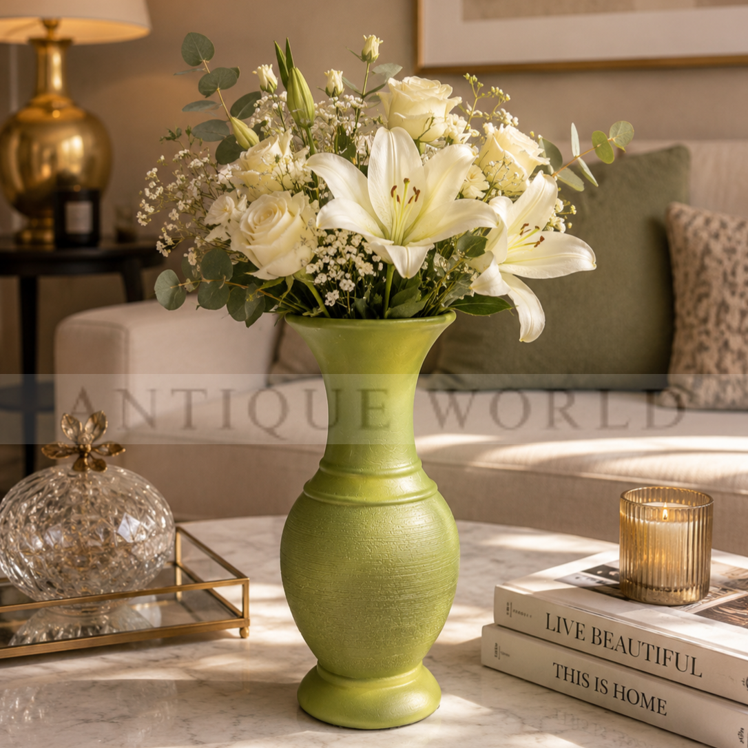 Antiqua Earthy Twin-Tone Antique  Vase