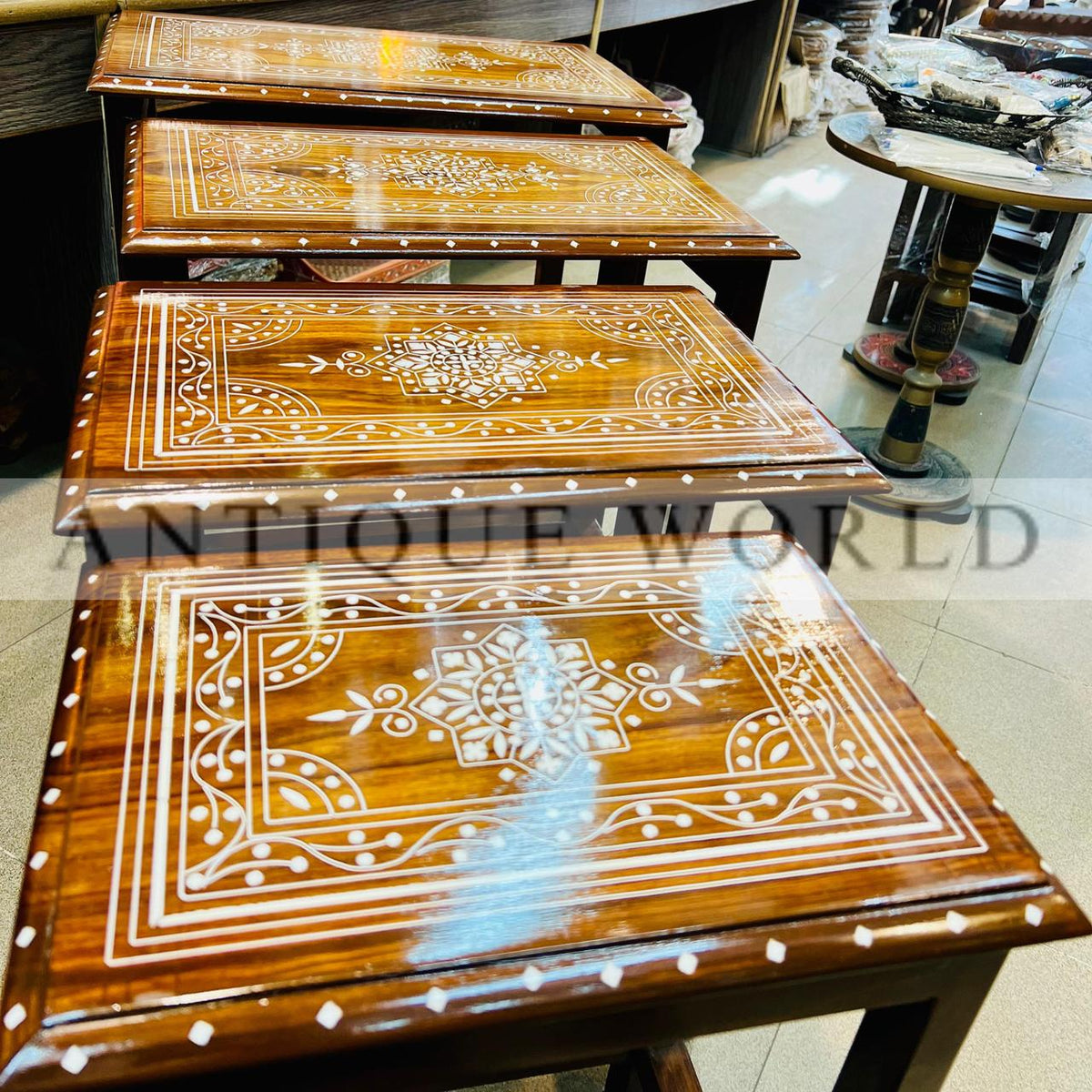 Handcrafted Nested Table ( Set of 4pc )